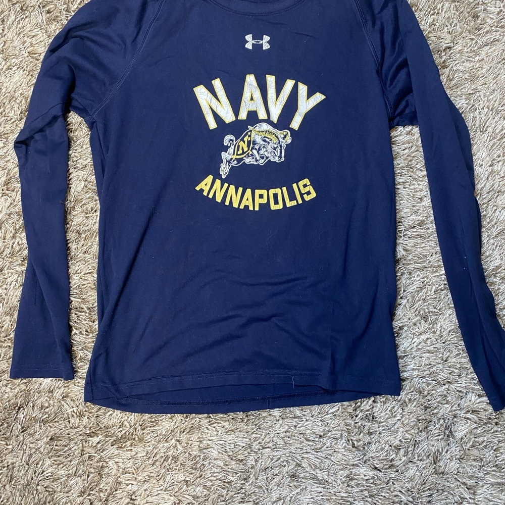 Under Armour Navy Boy’s Navy Annapolis Long Sleeve Shirt